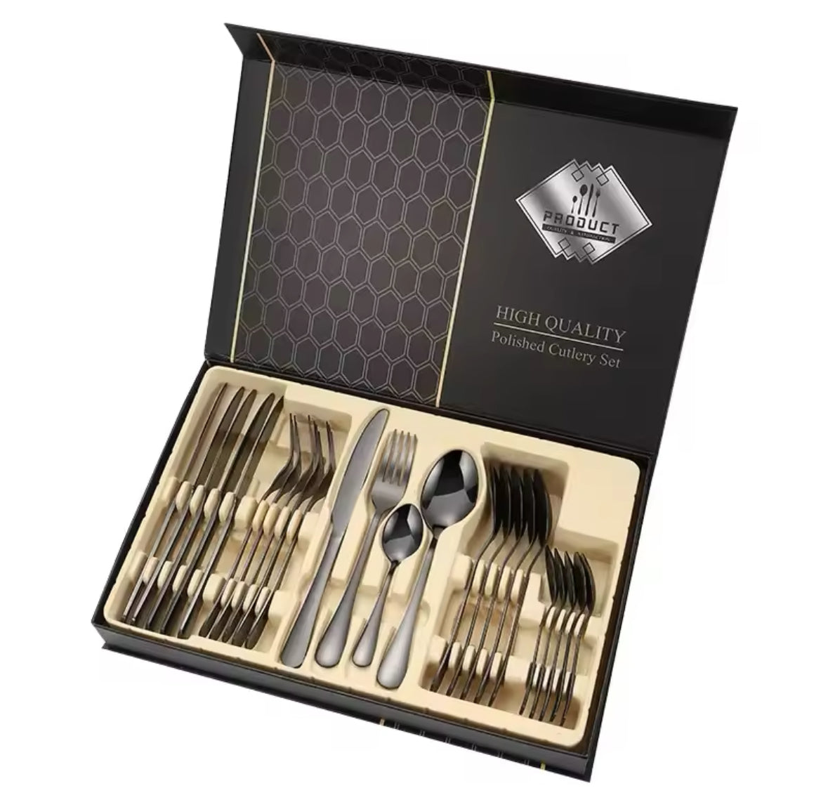 24-Piece Stainless Steel Cutlery Set