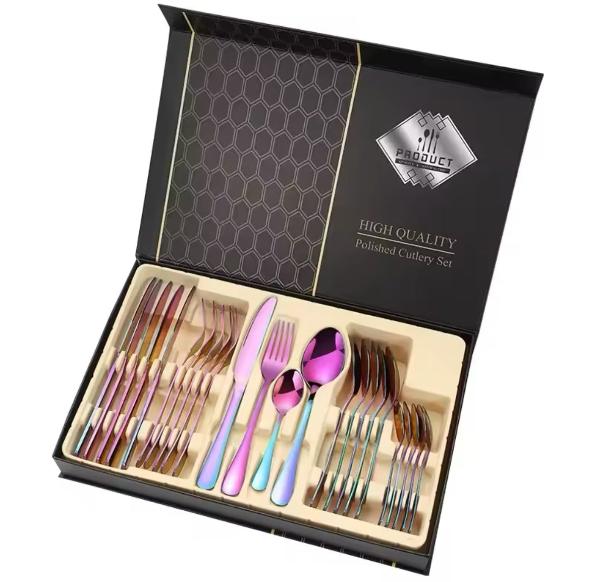 24-Piece Stainless Steel Cutlery Set