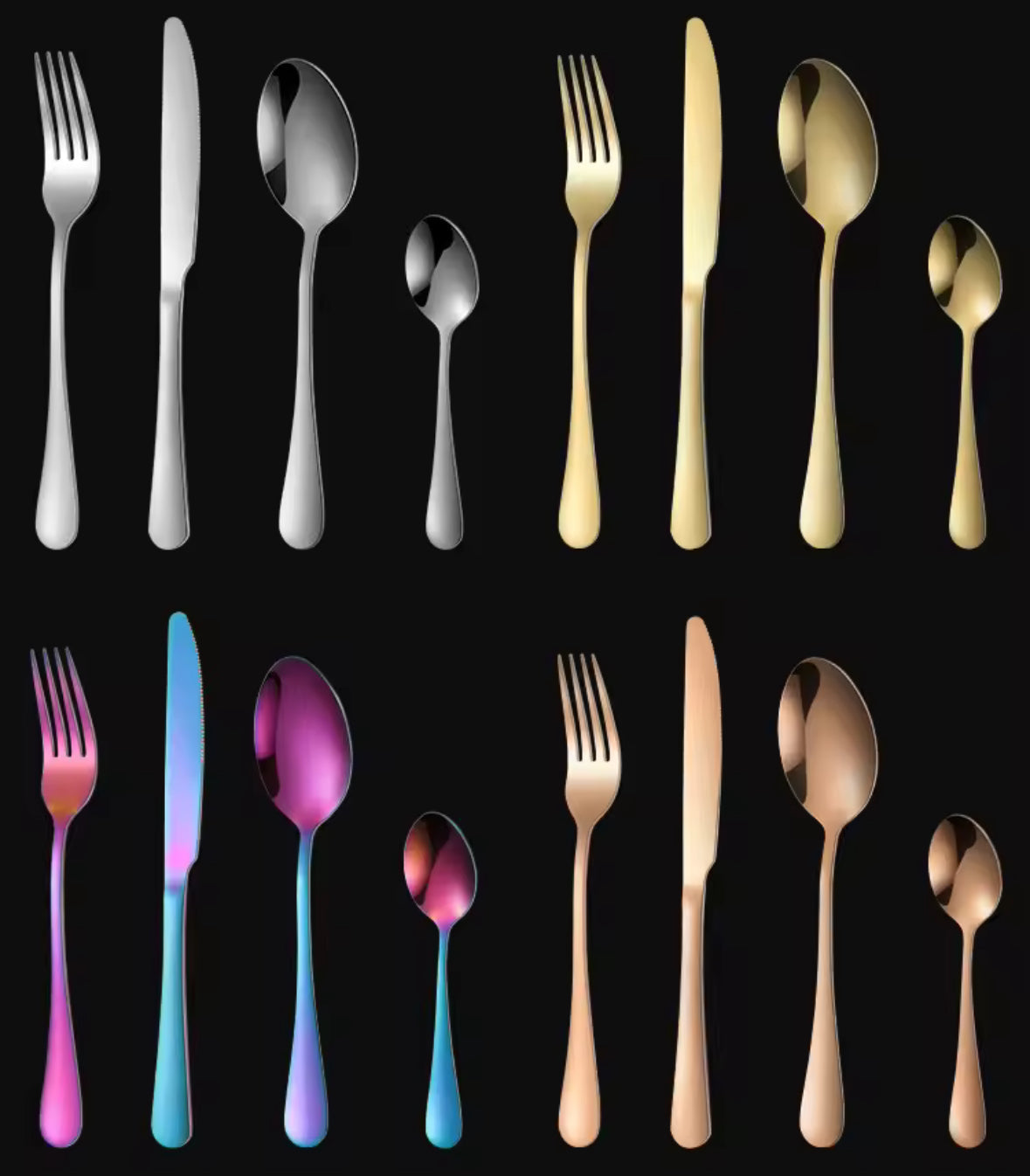 24-Piece Stainless Steel Cutlery Set